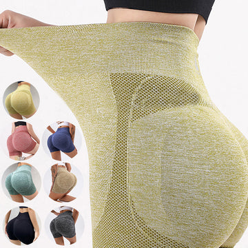 Women's Seamless Butt Lifting Yoga Shorts – Gym Fitness Leggings
