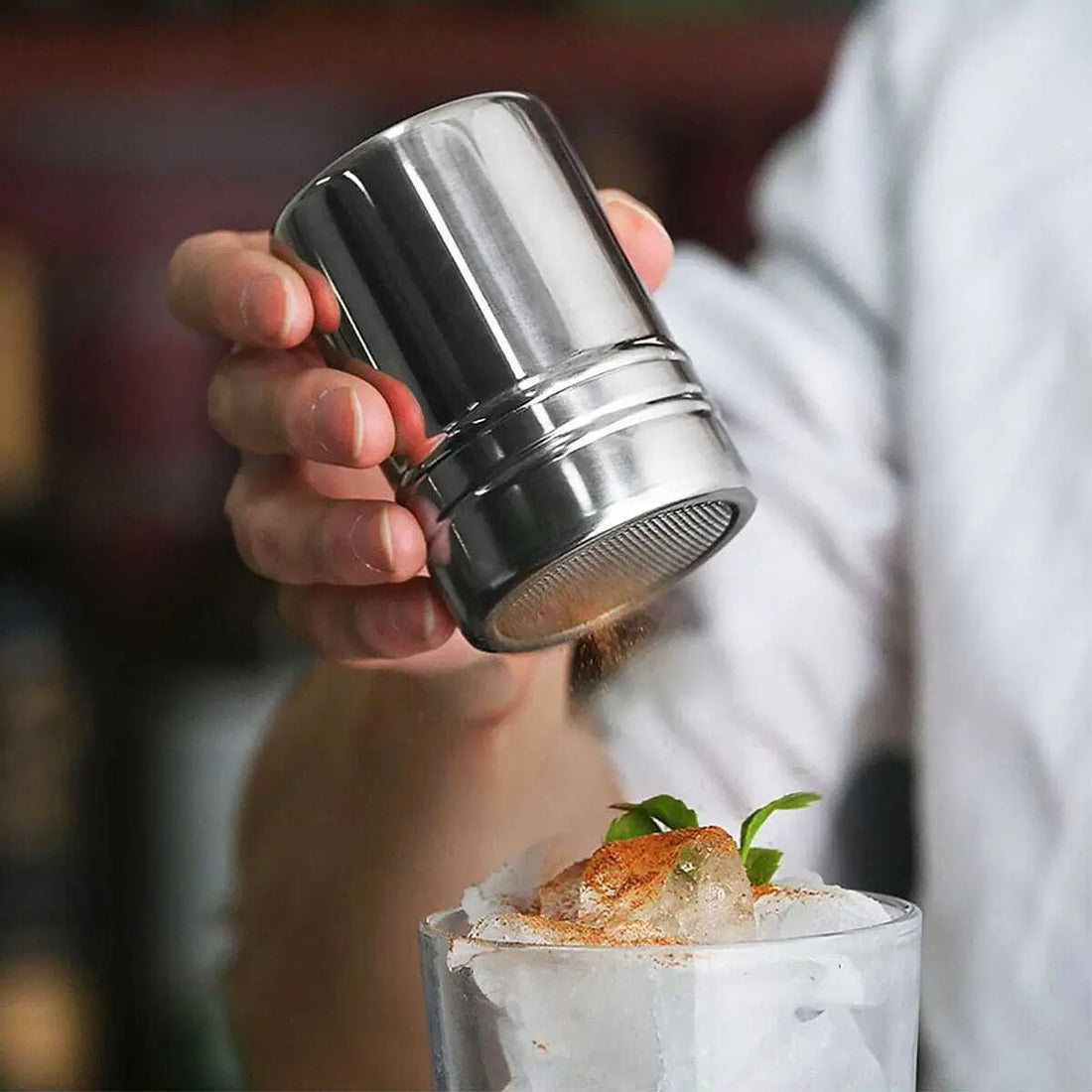 Silver Mesh Tube Spice Shaker | Icing Powder & Cocoa Dusting Sifter